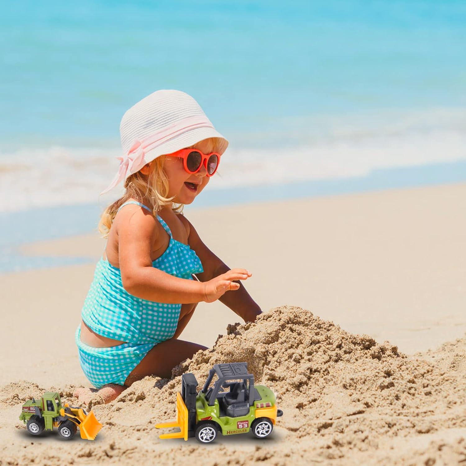 Set de 6 Mini Camiones de Construcción ANDOLO - Juguetes Educativos