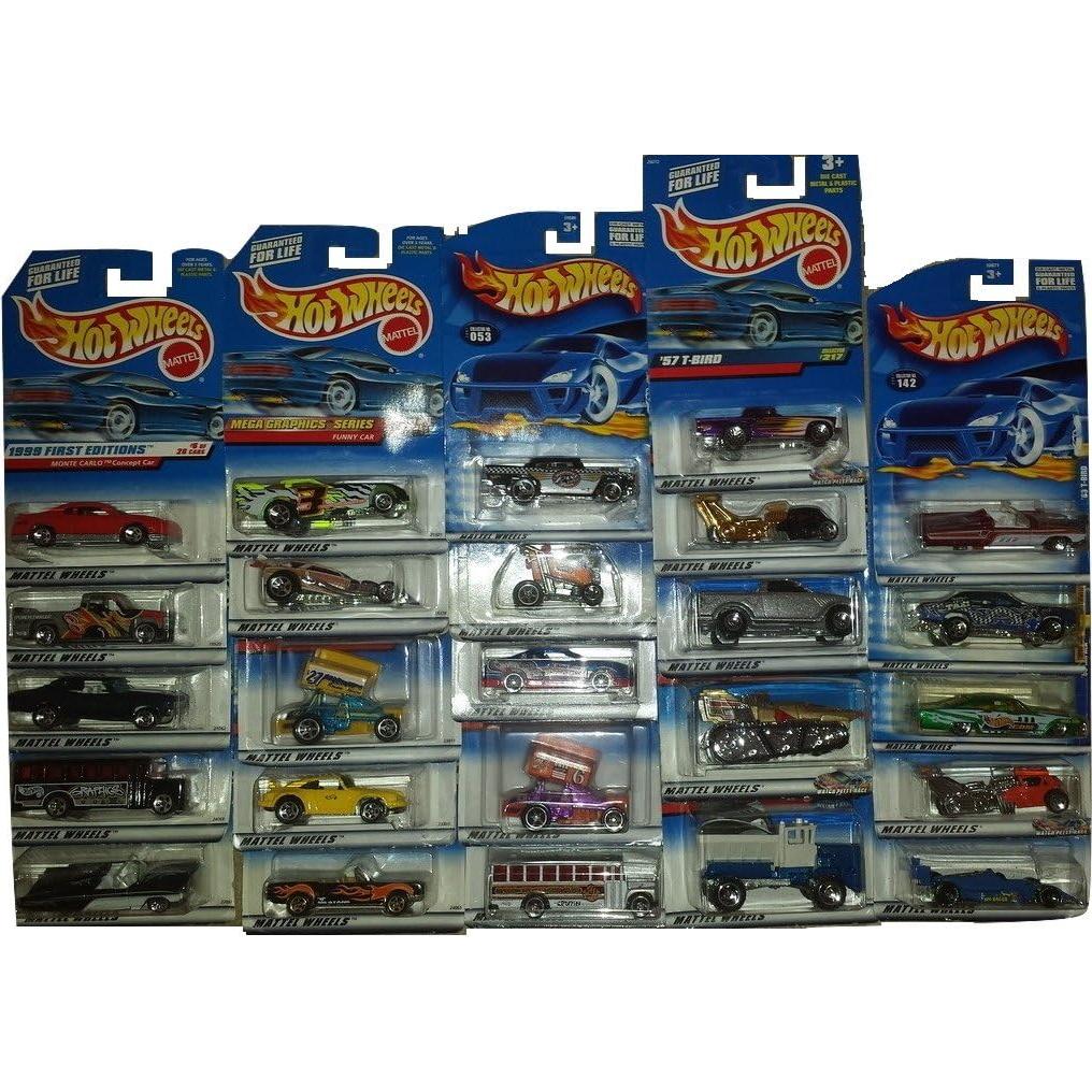 Hot Wheels Paquete de 25 Coches de Juguete Mattel