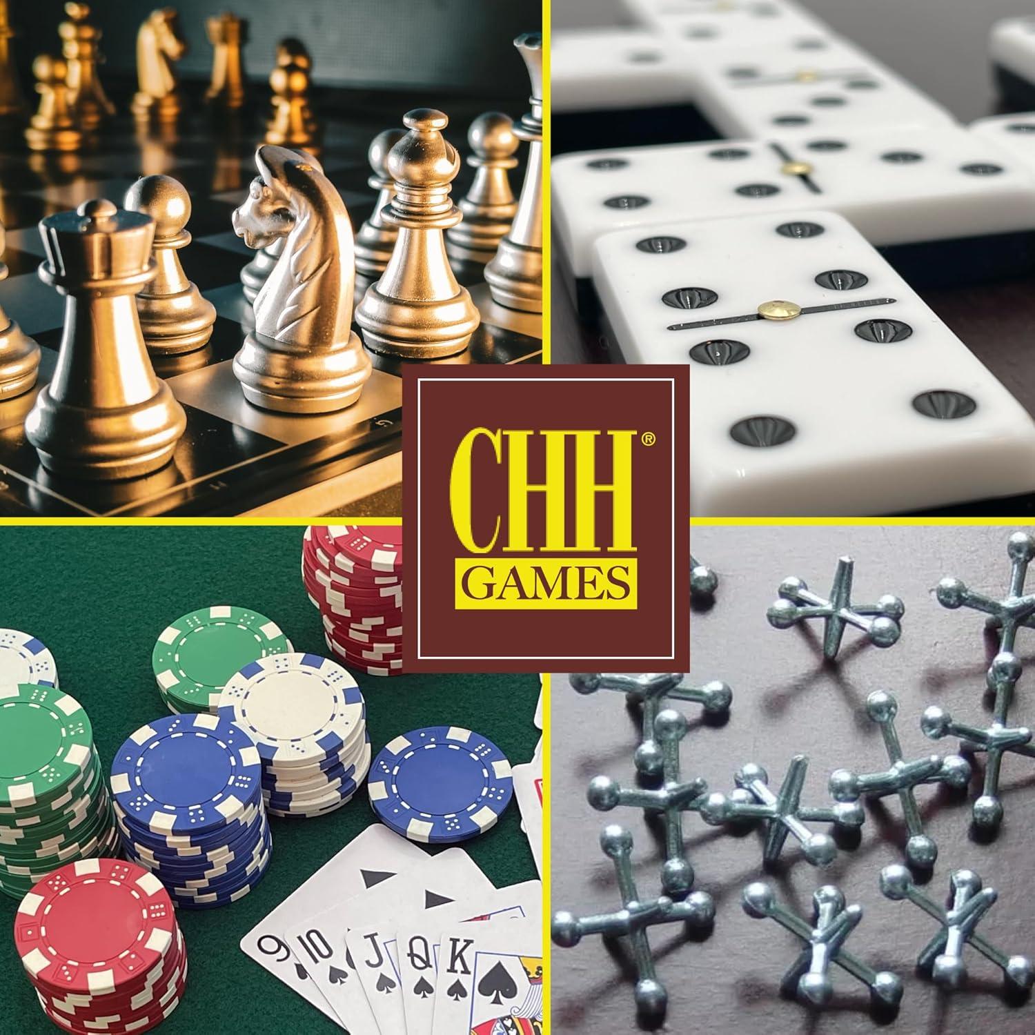 Dominó Jumbo Doble 6 CHH Bicolor Negro y Blanco