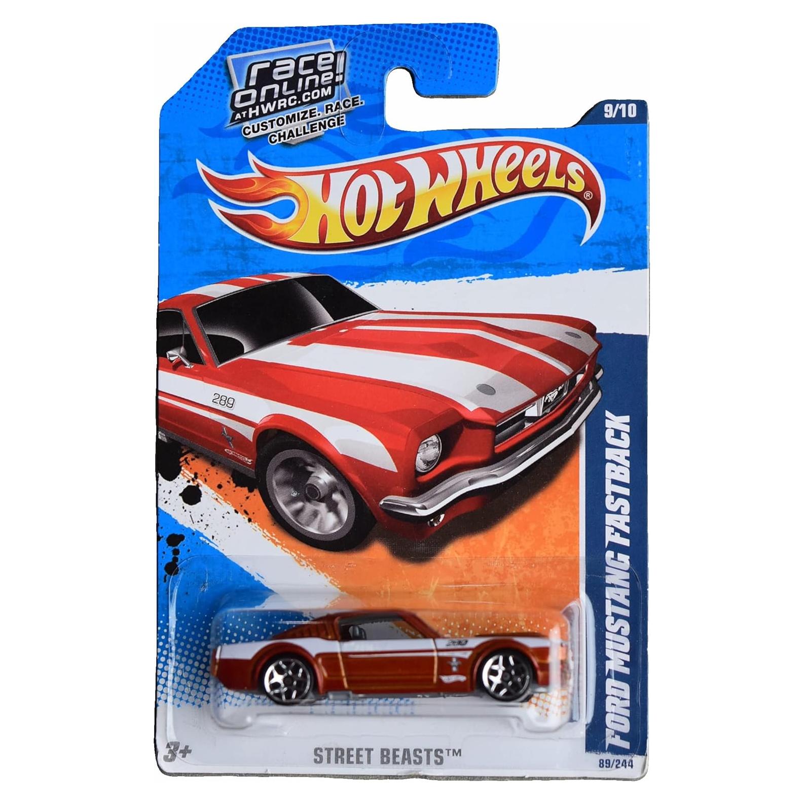 Hot Wheels Ford Mustang Fastback 1:64 Mattel Bestias de la Calle