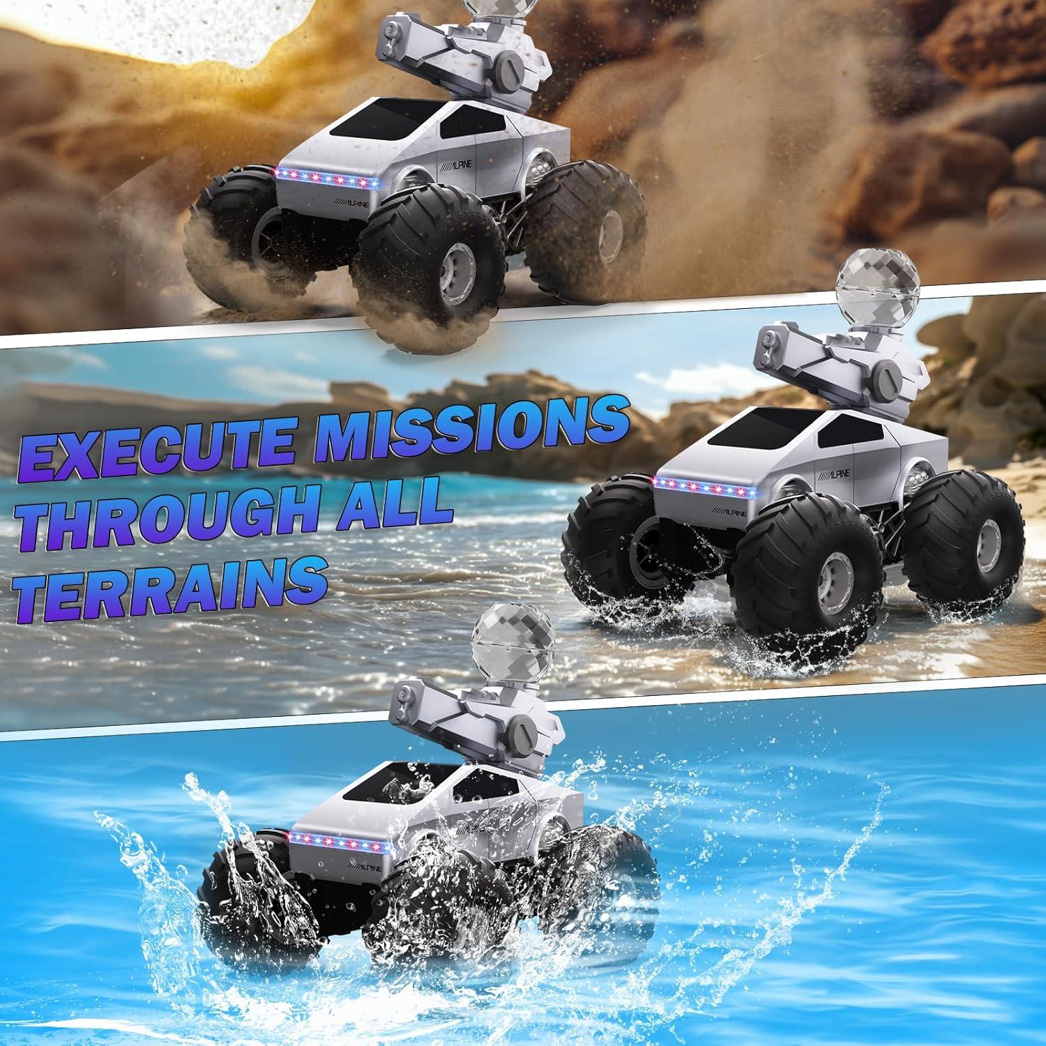 Coche RC Anfibio Cheffun 1:16 con Pistola de Agua