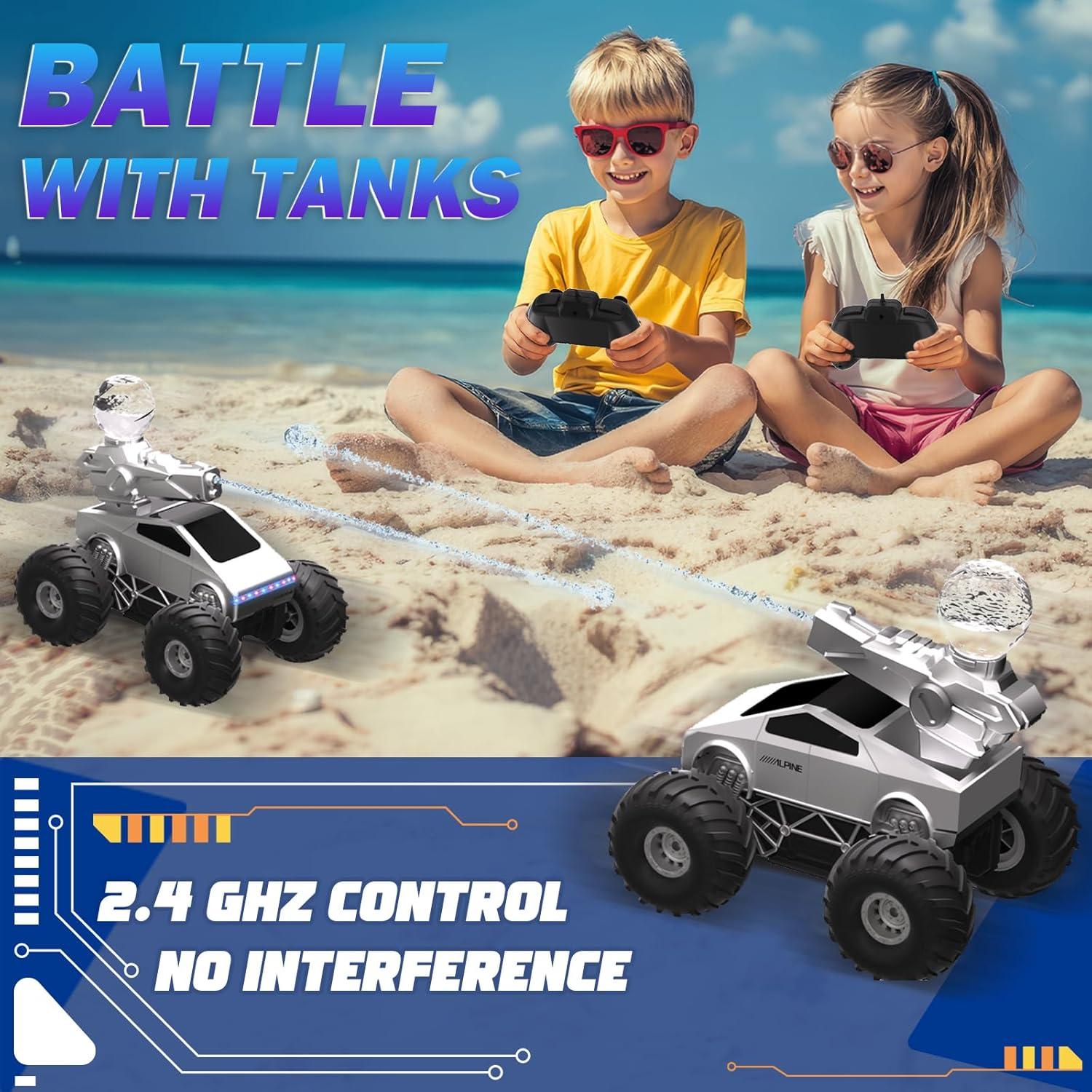 Coche RC Anfibio Cheffun 1:16 con Pistola de Agua