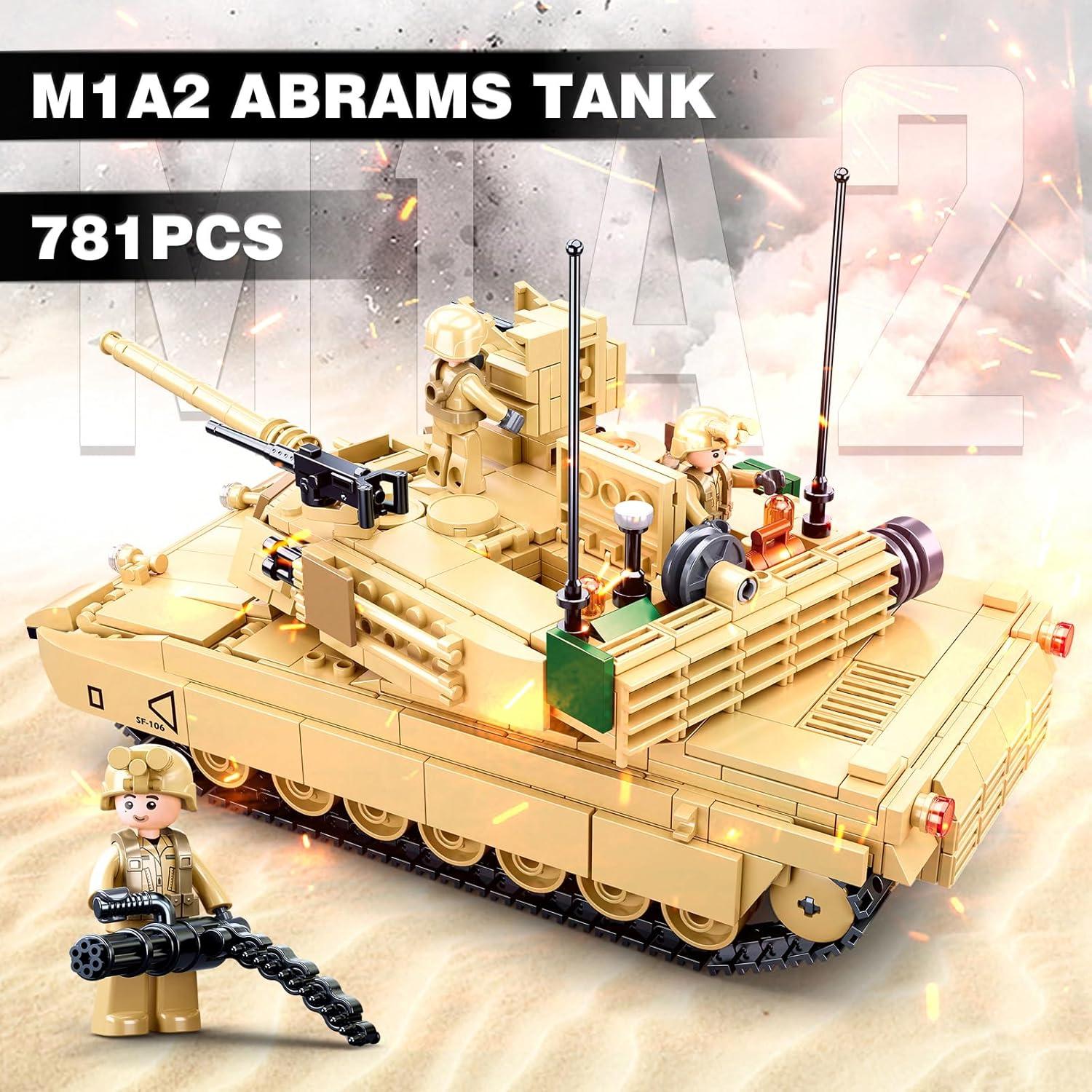 Set de Construcción Tanque M1A2 Sluban 781 Piezas 6+ Años