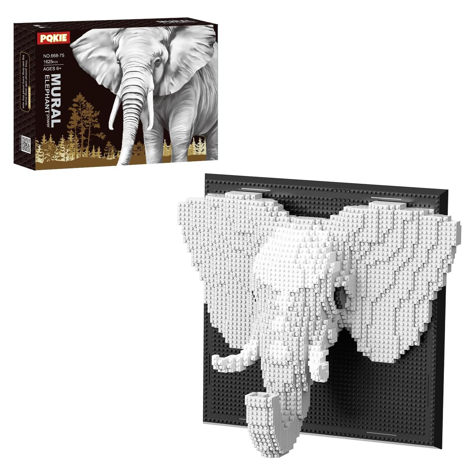 Juego de Construcción 3D Elefante PQKIE 1625 Piezas Decoración