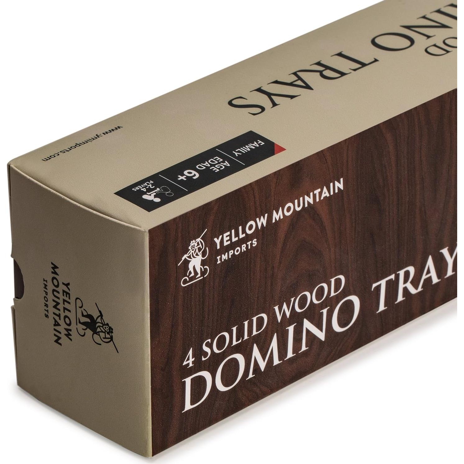 Estantes de Madera de Haya Premium - Set de 4 para Dominó