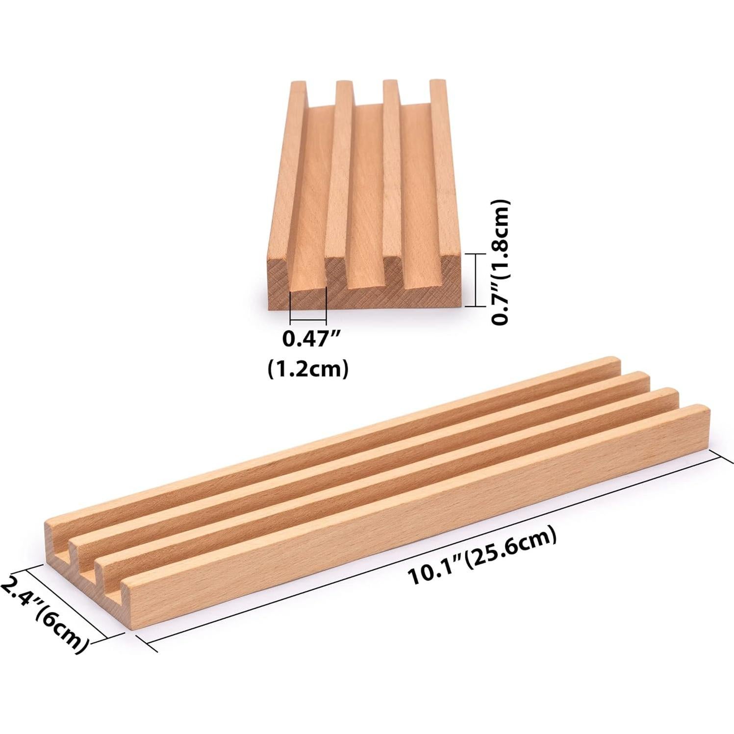 Estantes de Madera de Haya Premium - Set de 4 para Dominó