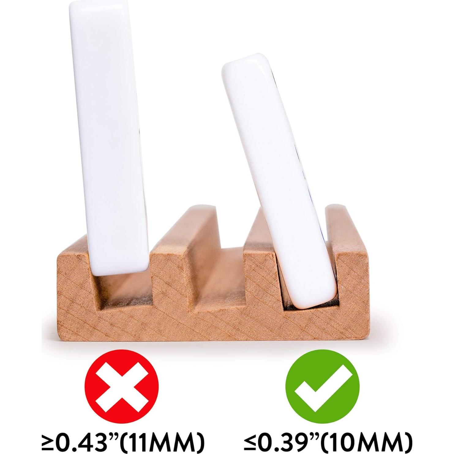 Estantes de Madera de Haya Premium - Set de 4 para Dominó