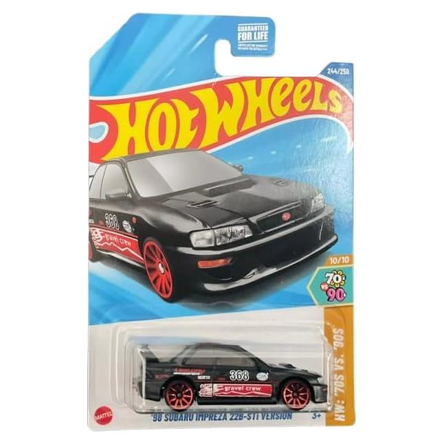 Hot Wheels Subaru Impreza 22B-STi 1998 Negro Escala 1:64