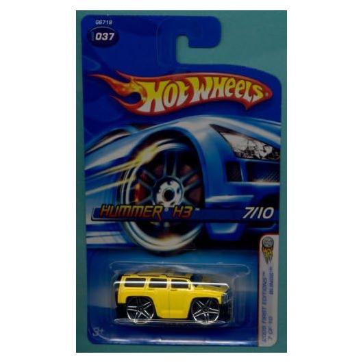 Hummer H3 Hot Wheels 2005 1:64 Escala Amarillo Die Cast