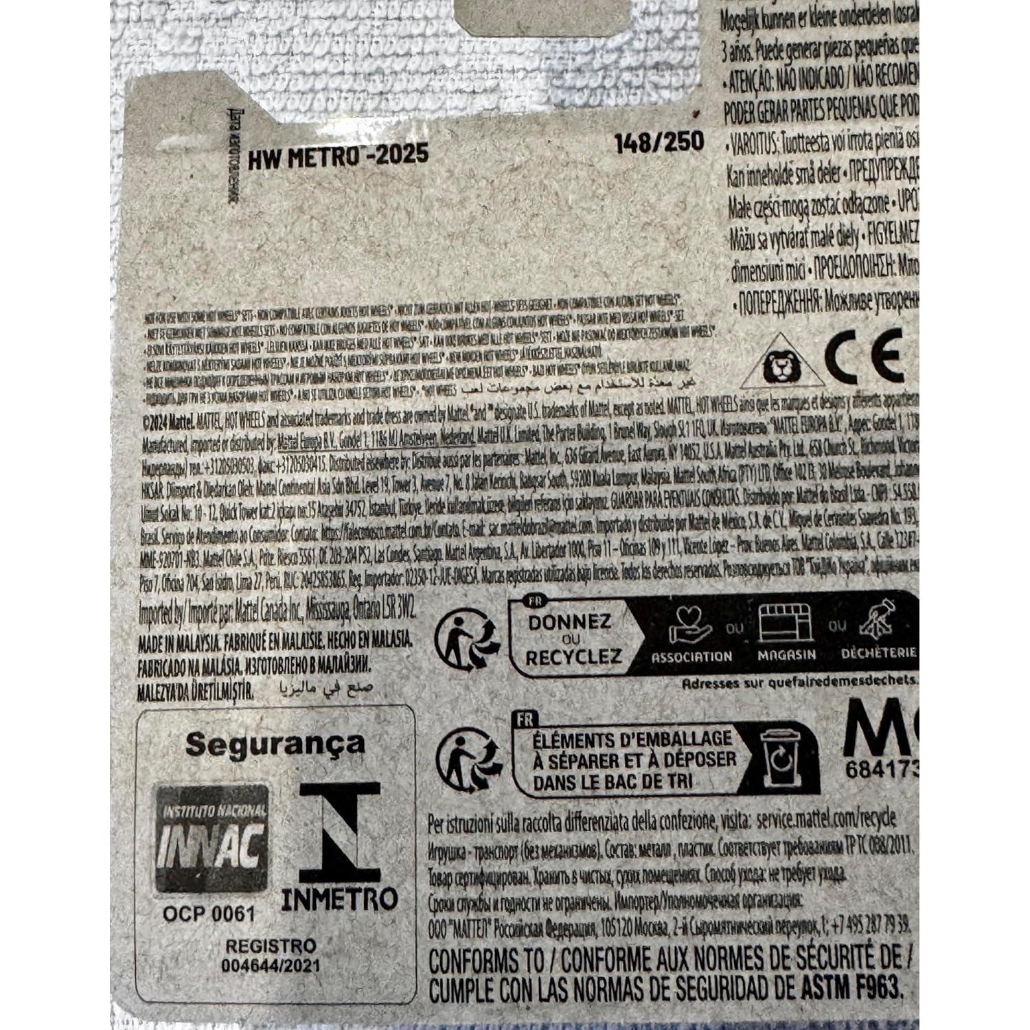 Auto de Juguete Hot Wheels Cone Shaker Verde/Naranja 148/250