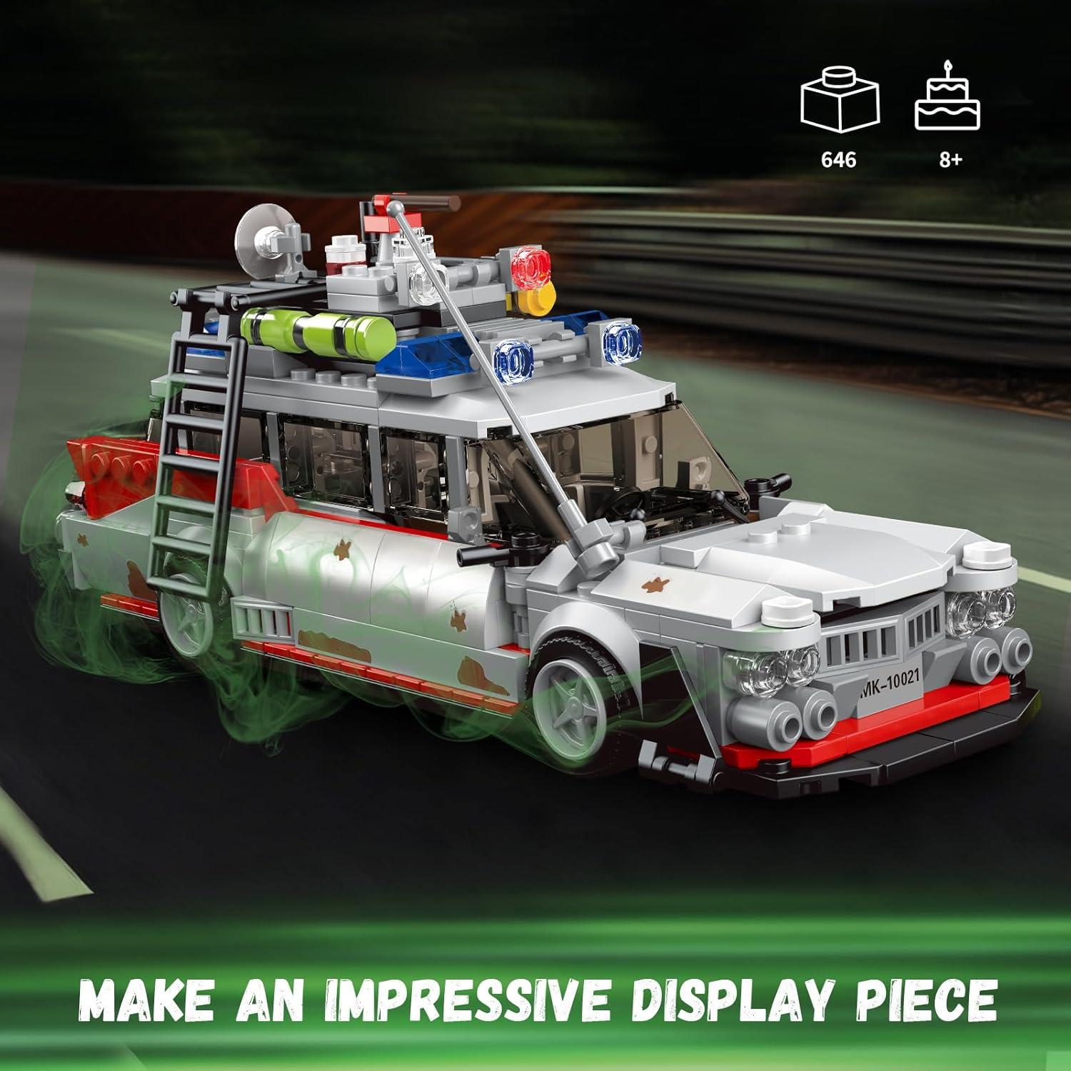 Kit de Bloques de Construcción Ghost Car ECTO-1 646 PCS