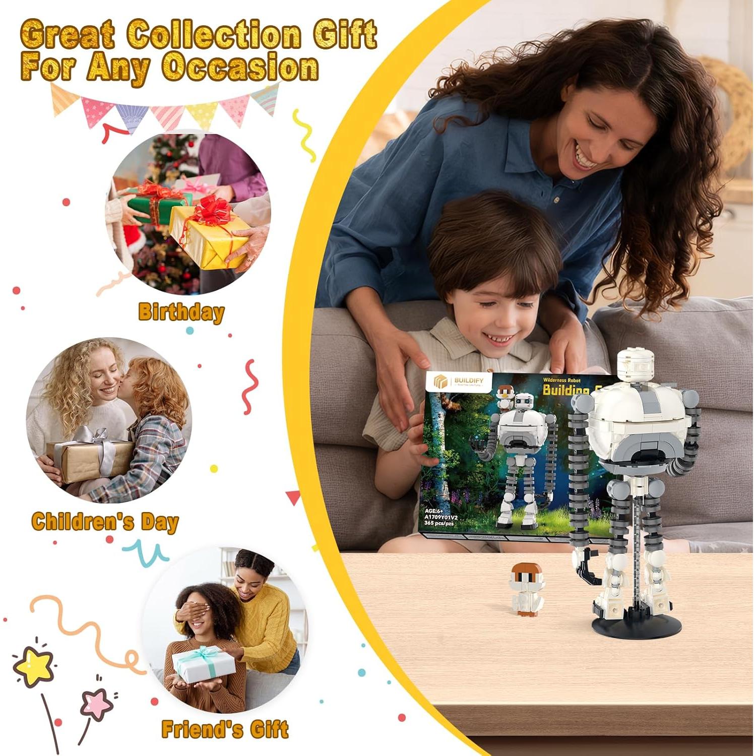 Conjunto de Construcción Robot Roz y Brightbill 365 Piezas