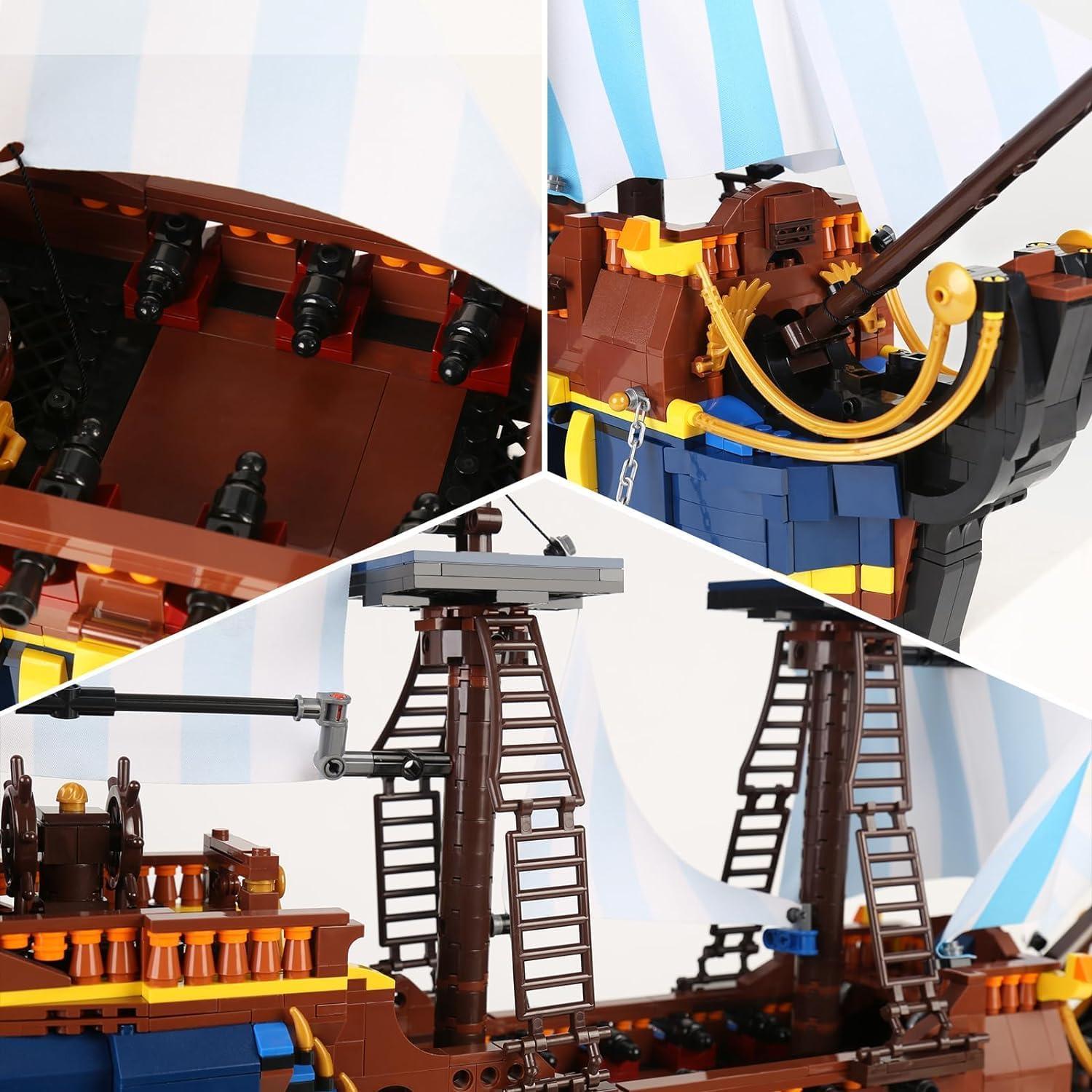 Barco Pirata YESHIN 7039 - Set de Construcción 2010 Piezas