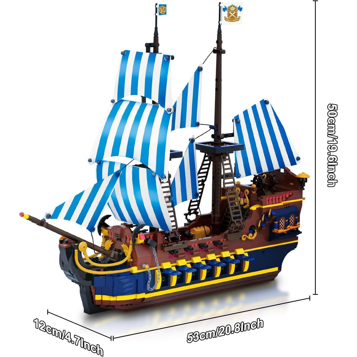 Barco Pirata YESHIN 7039 - Set de Construcción 2010 Piezas