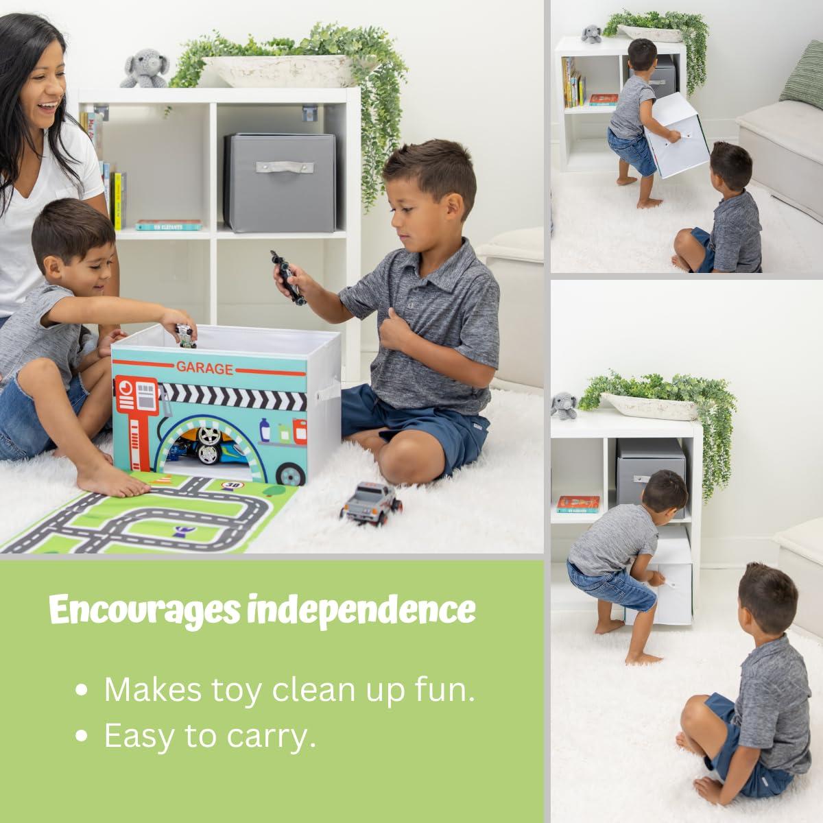 Caja de Almacenamiento de Juguetes EMBRACE PLAY con Alfombra