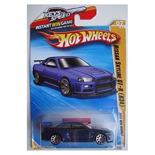 Hot Wheels Nissan Skyline GT-R (R34) Azul 1:64 Coleccionable