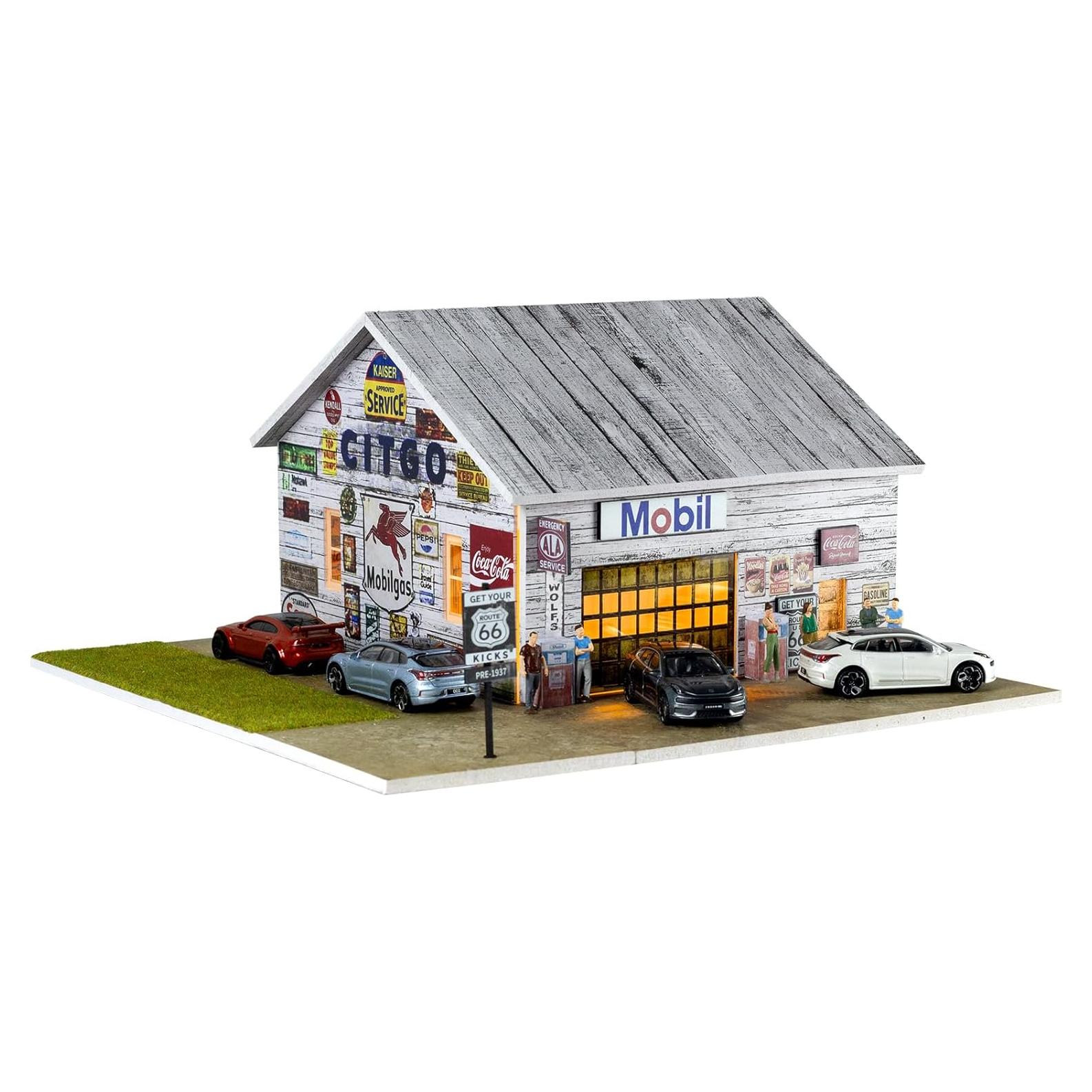 Estuche de exhibición 1/64 cxiiuui con luces LED y 5 espacios