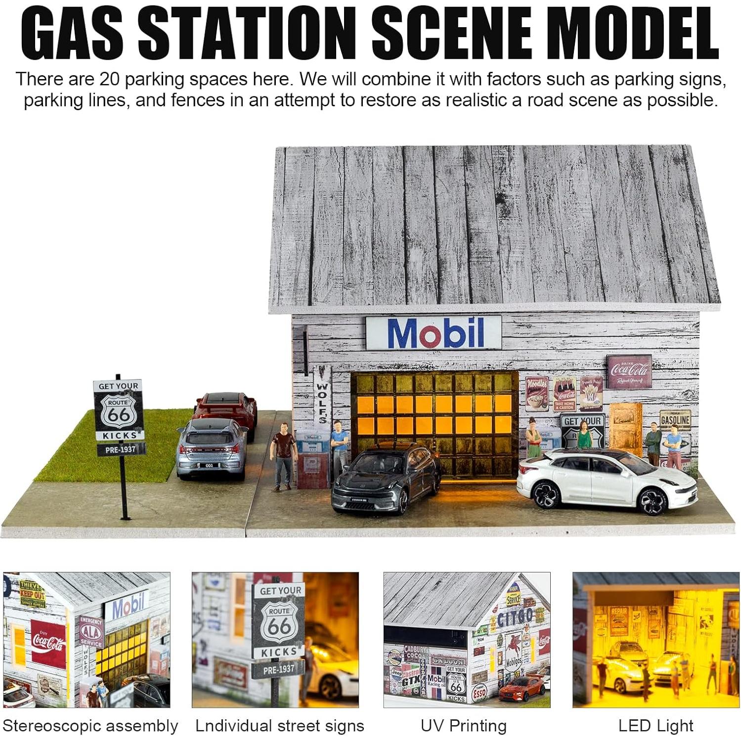 Estuche de exhibición 1/64 cxiiuui con luces LED y 5 espacios