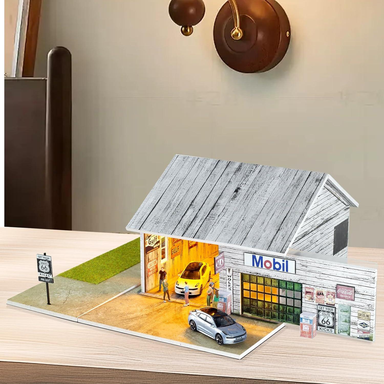 Estuche de exhibición 1/64 cxiiuui con luces LED y 5 espacios