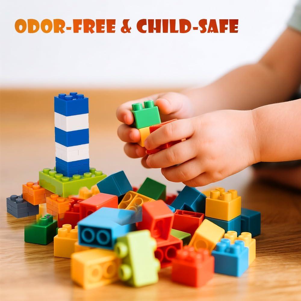 Kit de Bloques de Construcción Lekebaby 1500 Piezas Multicolor