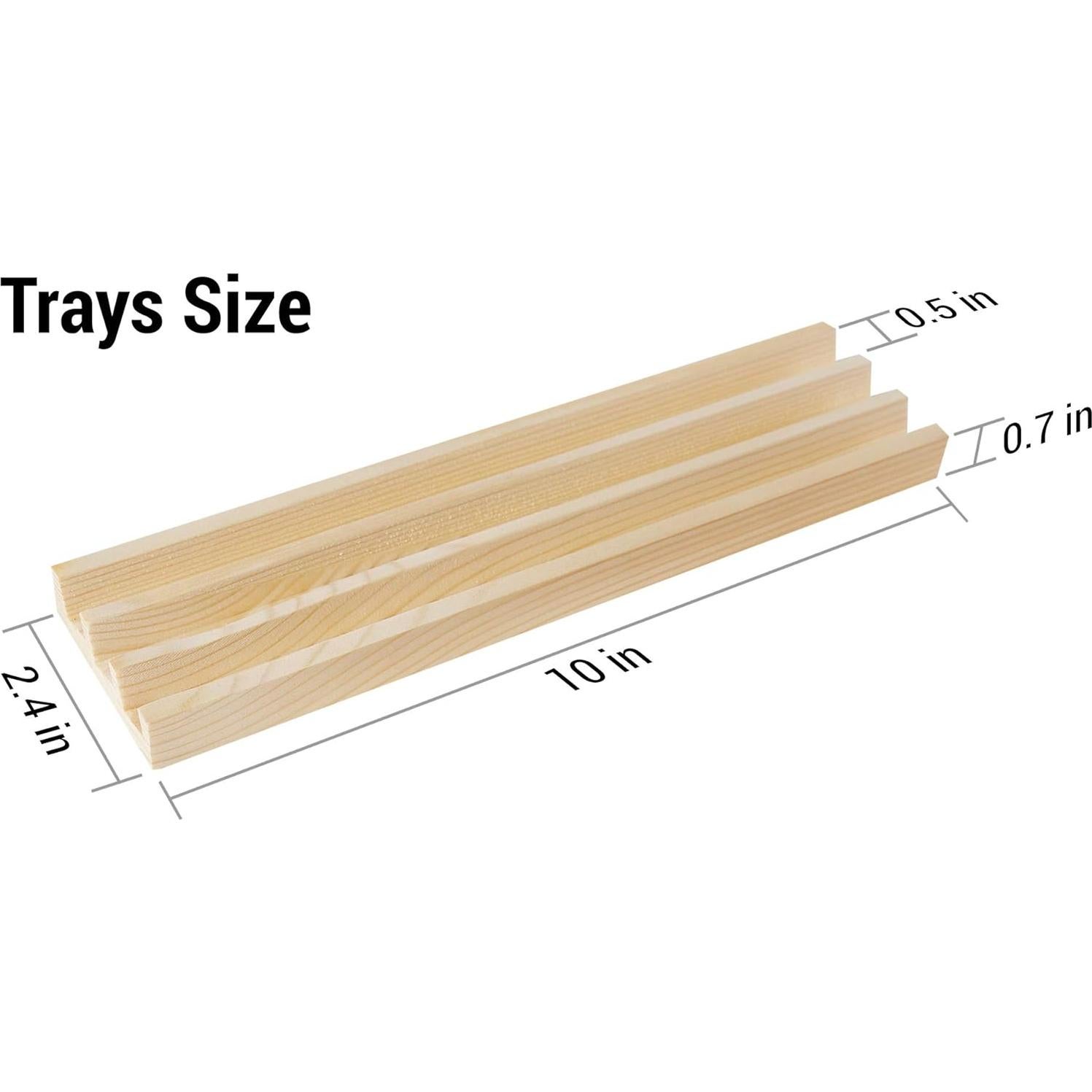 Soportes de dominó de madera A Whole Lot of Happy 3 filas