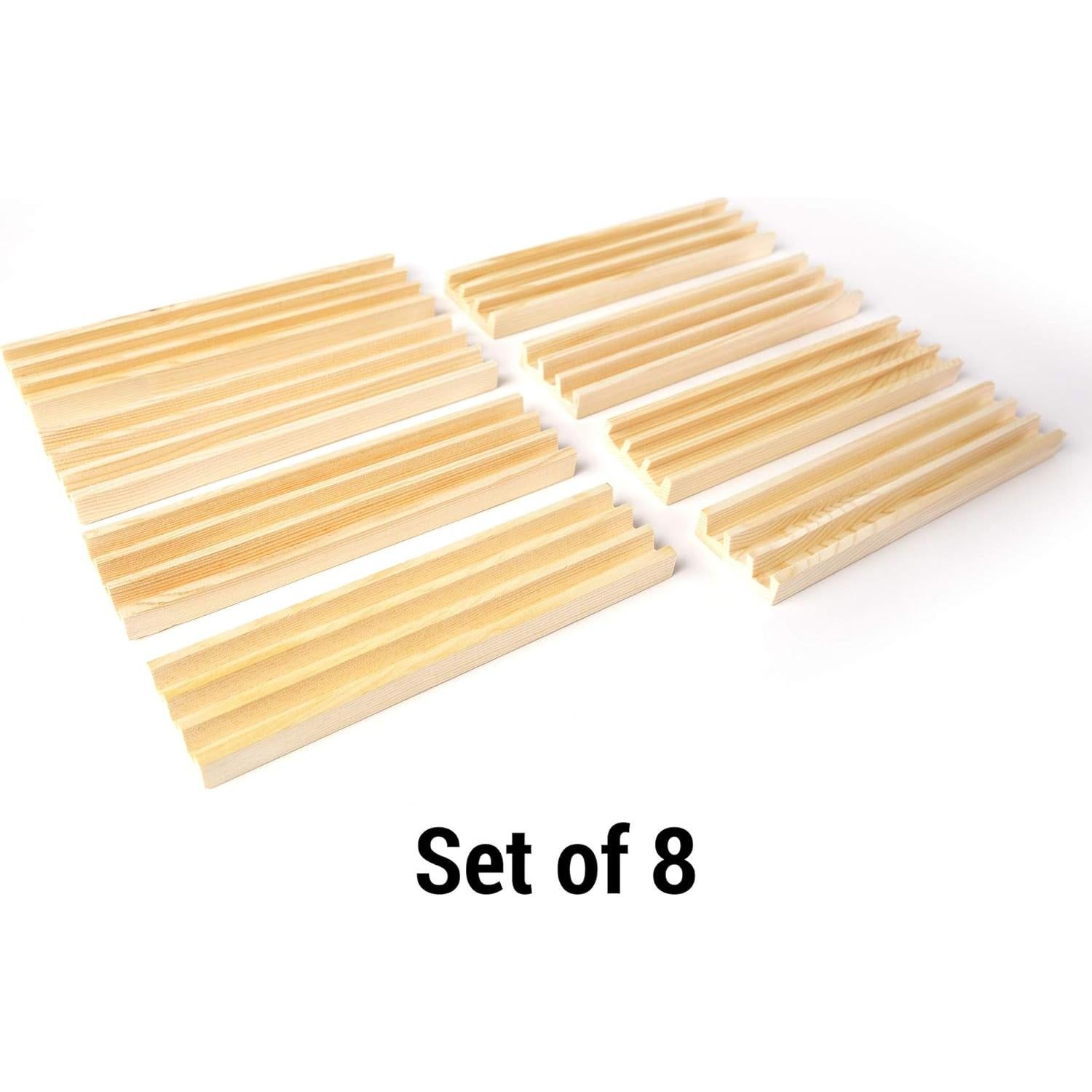 Soportes de dominó de madera A Whole Lot of Happy 3 filas