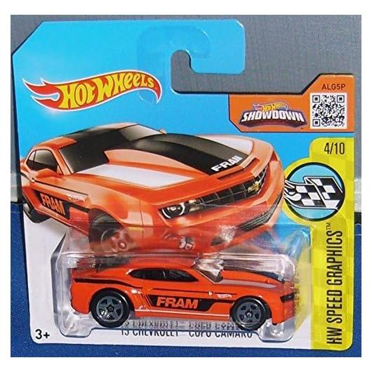 Hot Wheels Chevrolet COPO Camaro 2016 Naranja 1:64