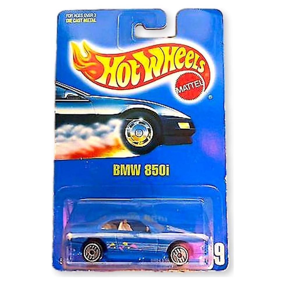 Hot Wheels BMW 850i 1993 Coche de Fundición 7.62 cm Azul