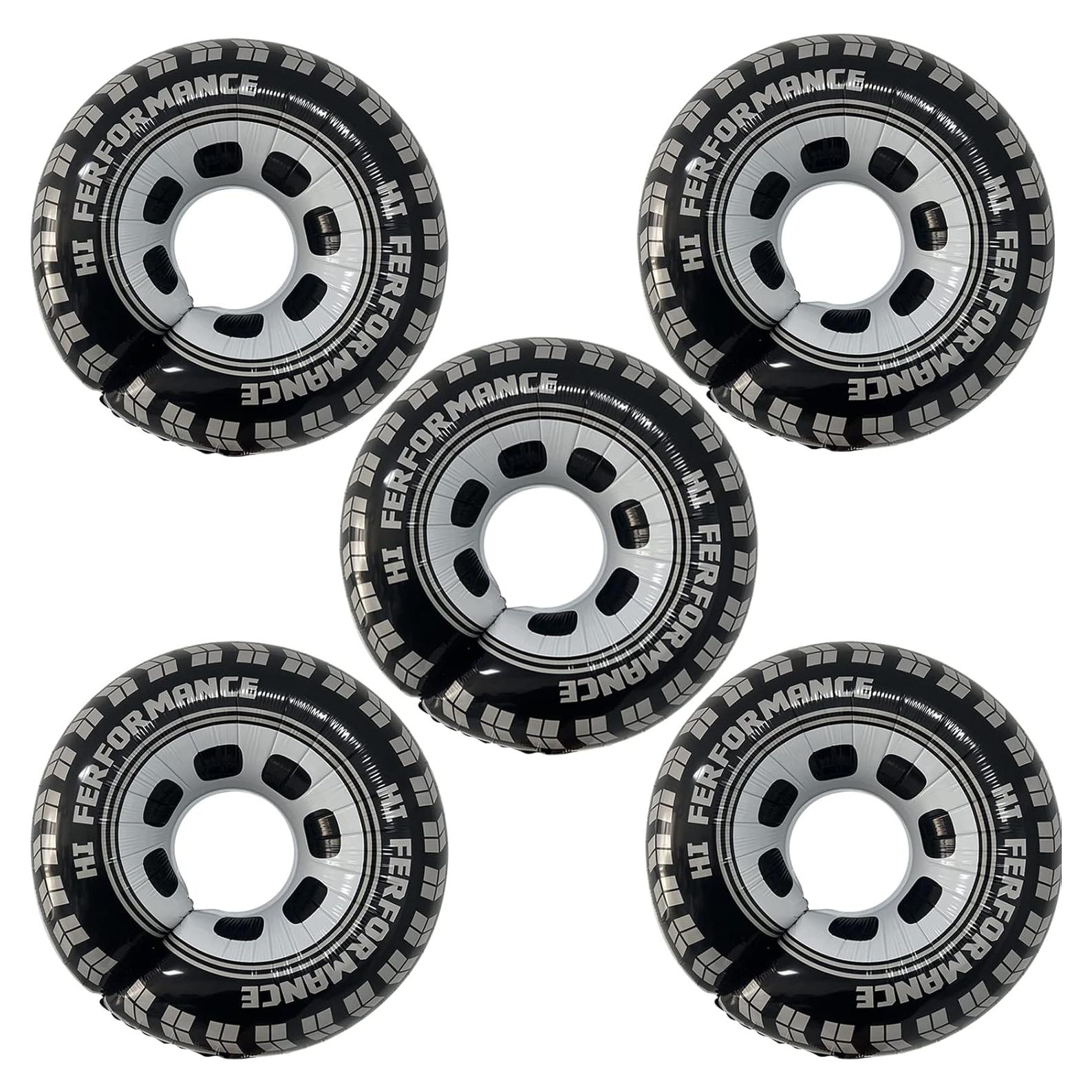 Globos de 76 cm Hot Wheels 5pcs - Decoración Fiesta Carreras