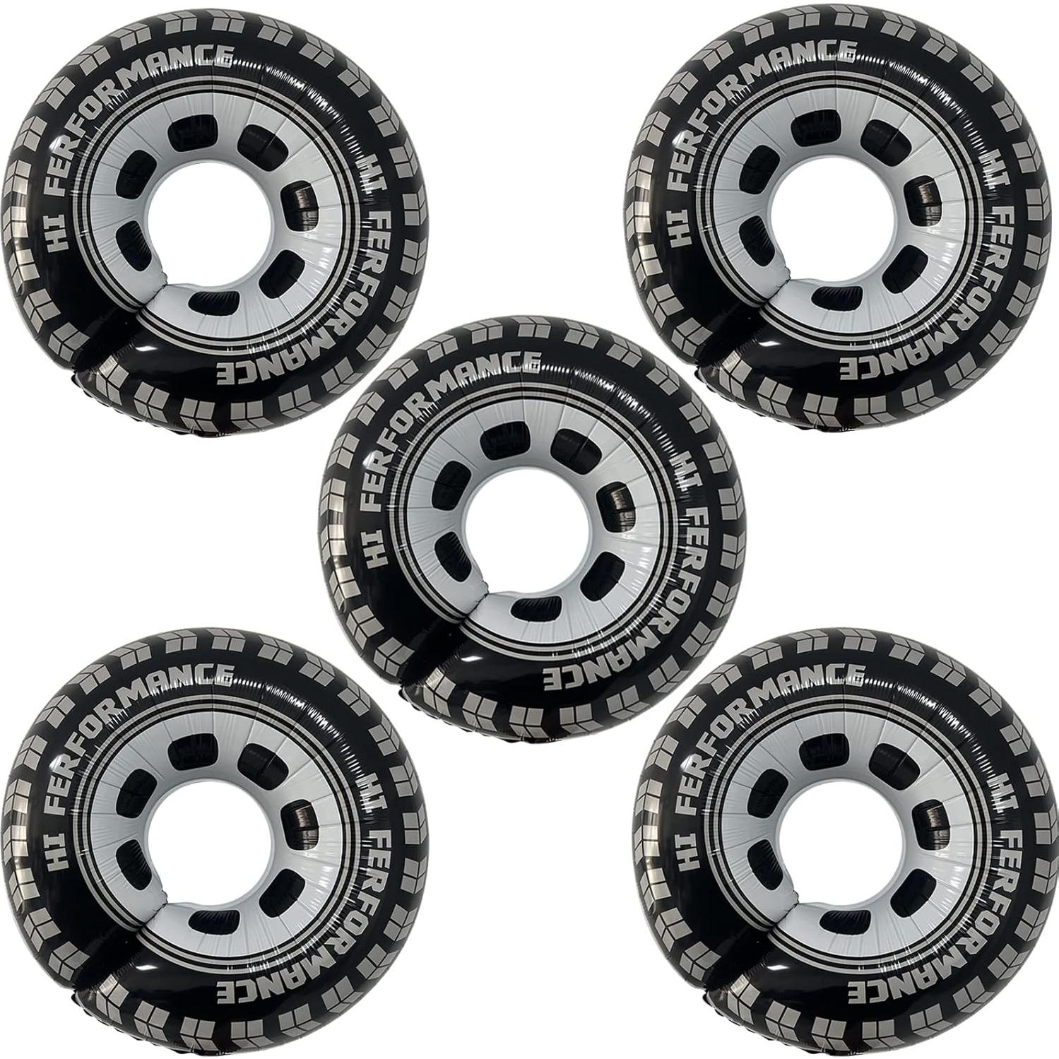 Globos de 76 cm Hot Wheels 5pcs - Decoración Fiesta Carreras