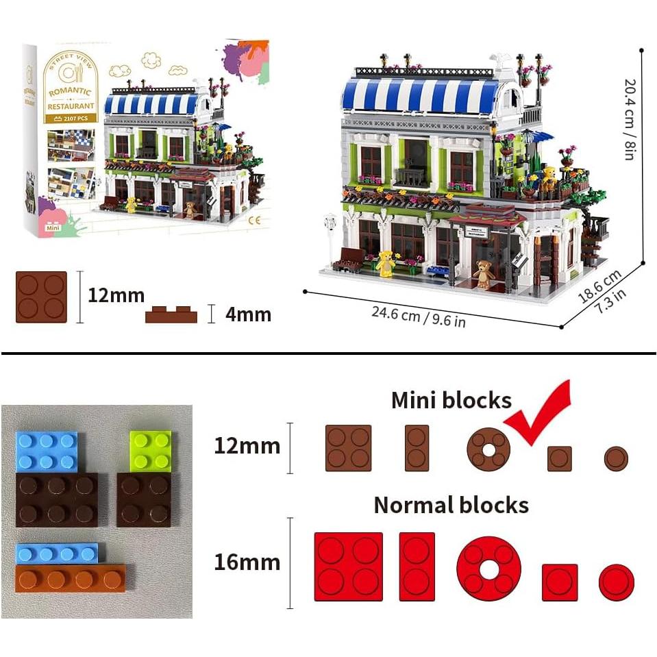 Juguete de Construcción Restaurante Romántico Shantou 24.4x18.5 cm