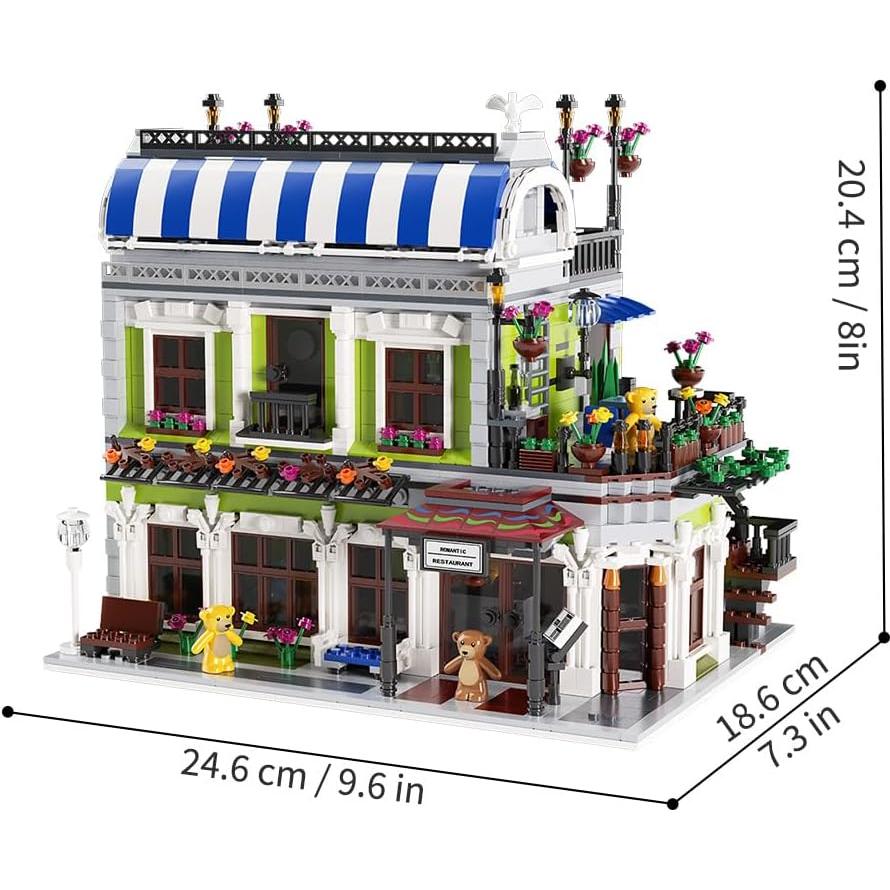 Juguete de Construcción Restaurante Romántico Shantou 24.4x18.5 cm