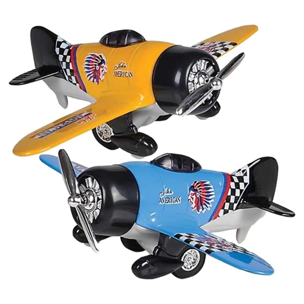 Set de 2 Aviones de Metal Fundido ArtCreativity con Retroceso