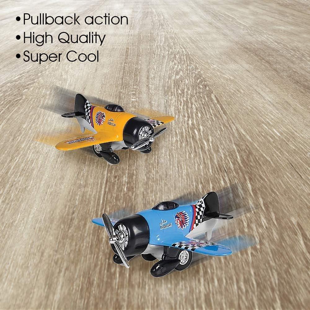 Set de 2 Aviones de Metal Fundido ArtCreativity con Retroceso