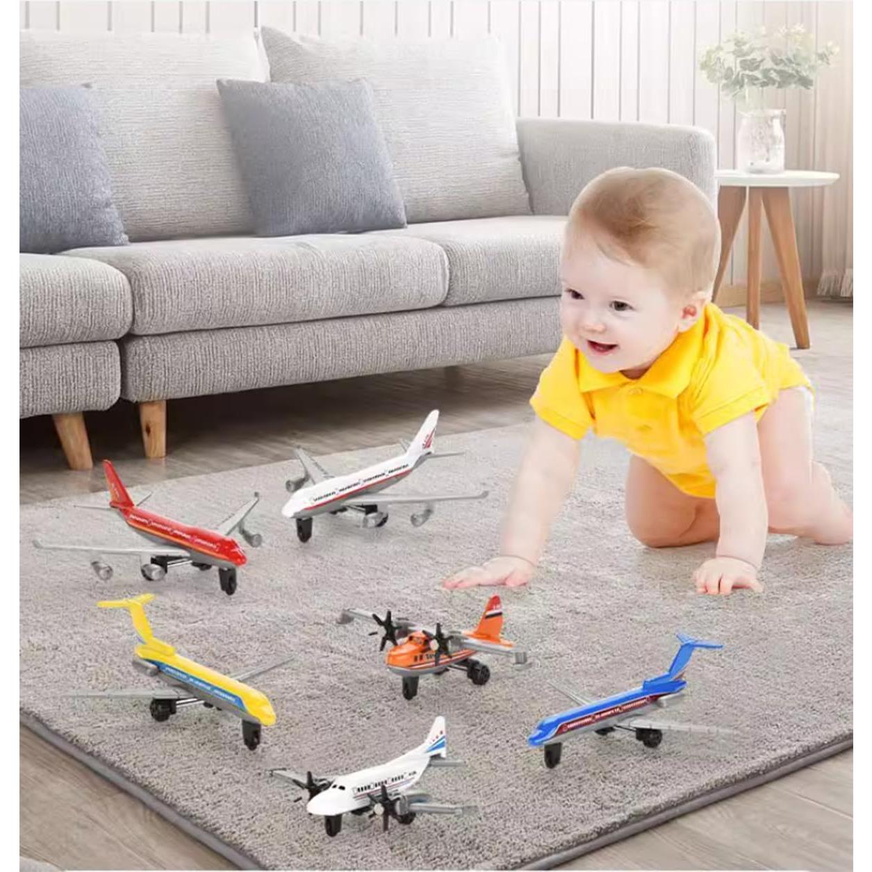 Paquete de 6 Mini Juguetes de Avión VVUFXQH para Niños