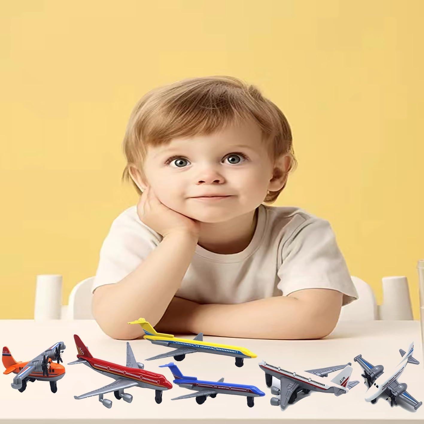 Paquete de 6 Mini Juguetes de Avión VVUFXQH para Niños