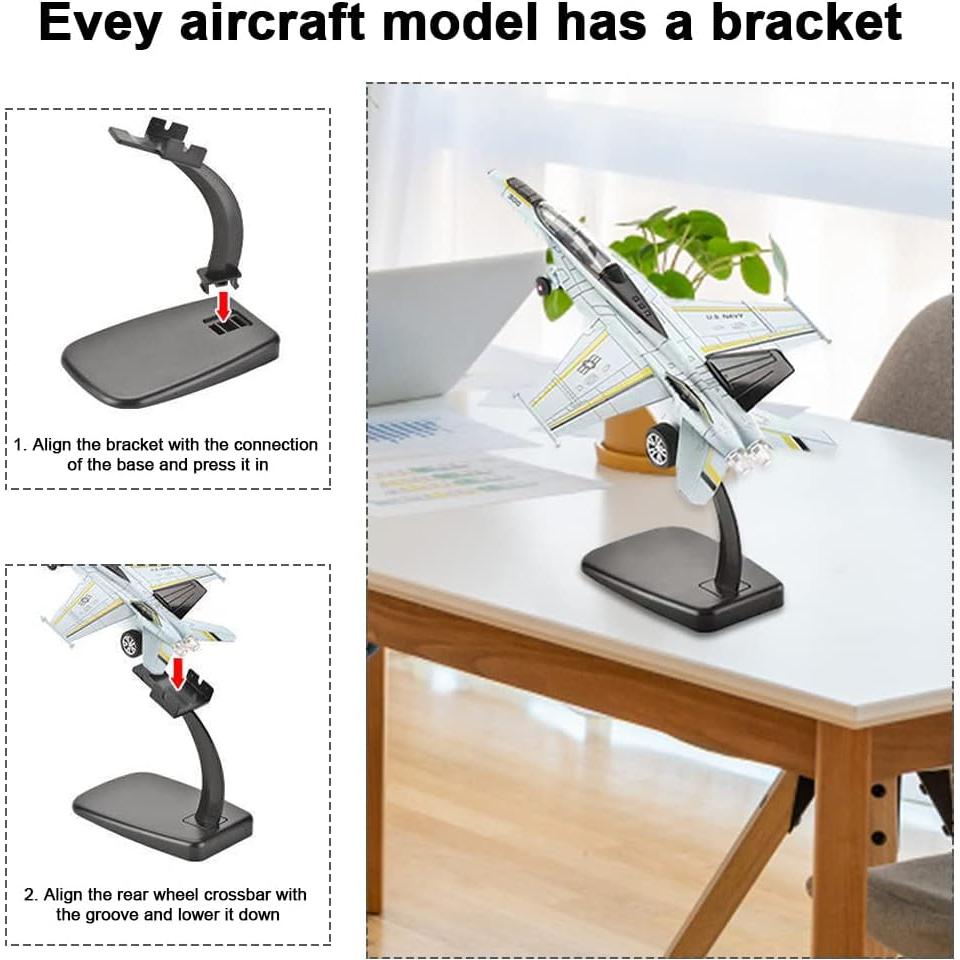 Juguete de avión retroceso YUNWAY - Paquete de 2 con luces y sonido