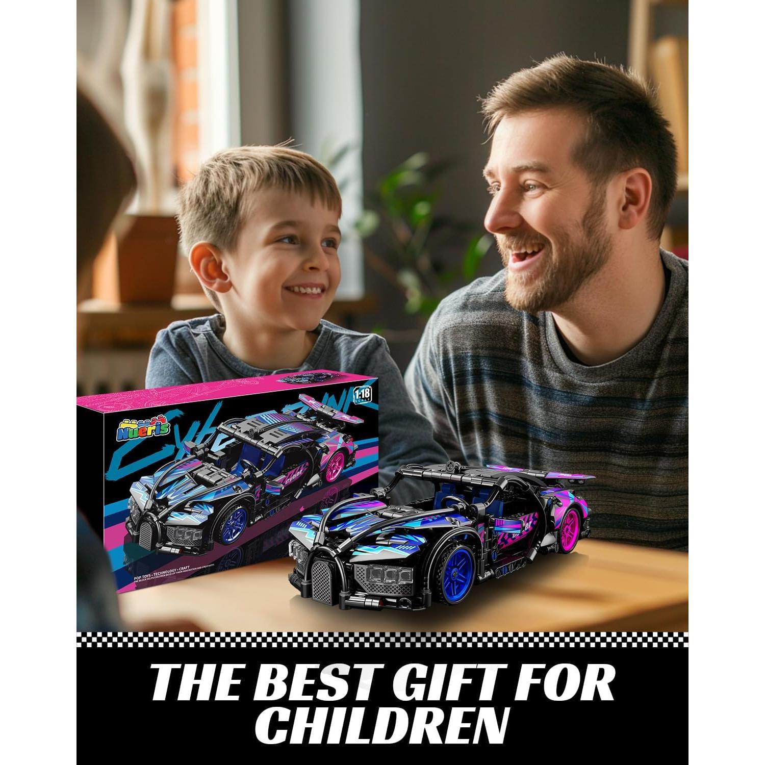 Modelo de Coche Super Deportivo Nueris 1:18 423 Piezas