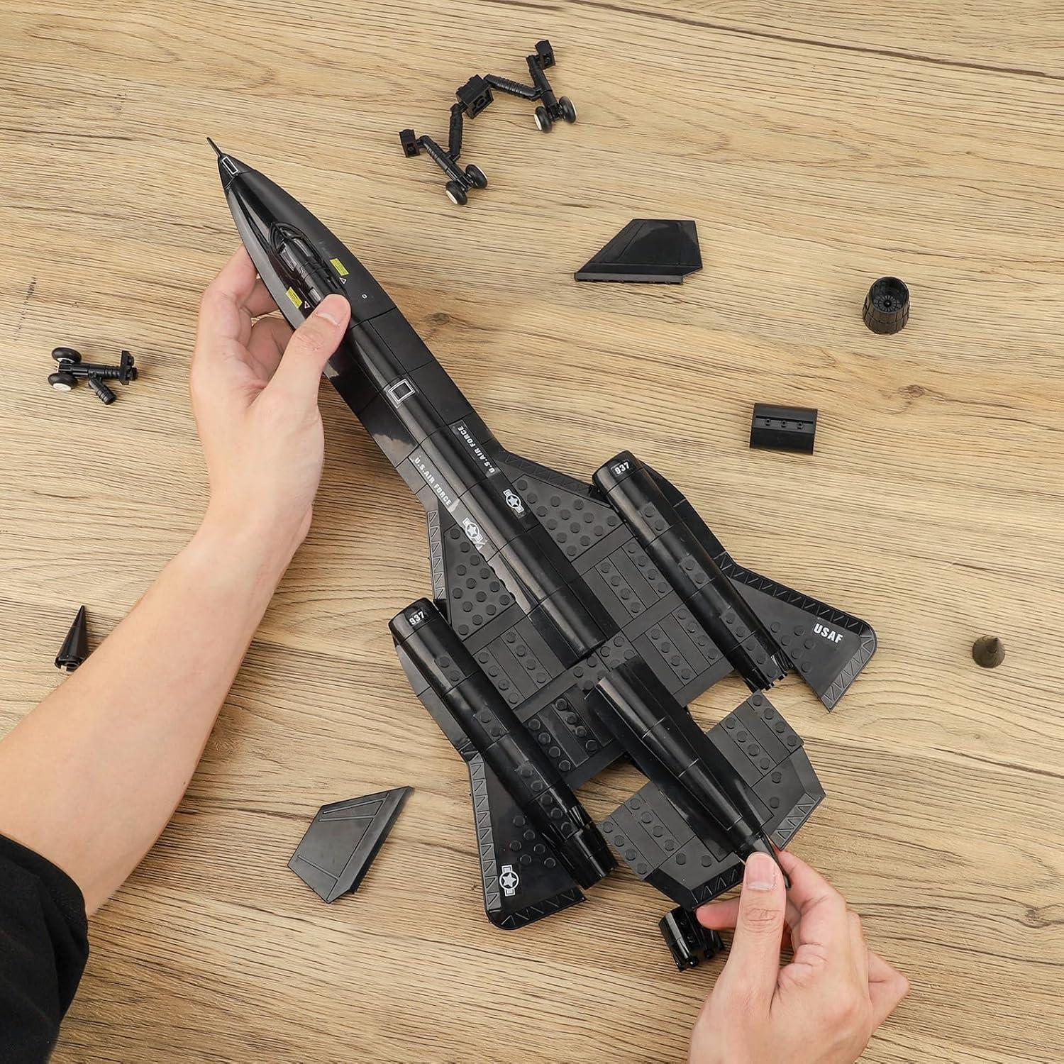 Set de Construcción Jet de Combate SR-71 TOY PLAYER 183 Piezas