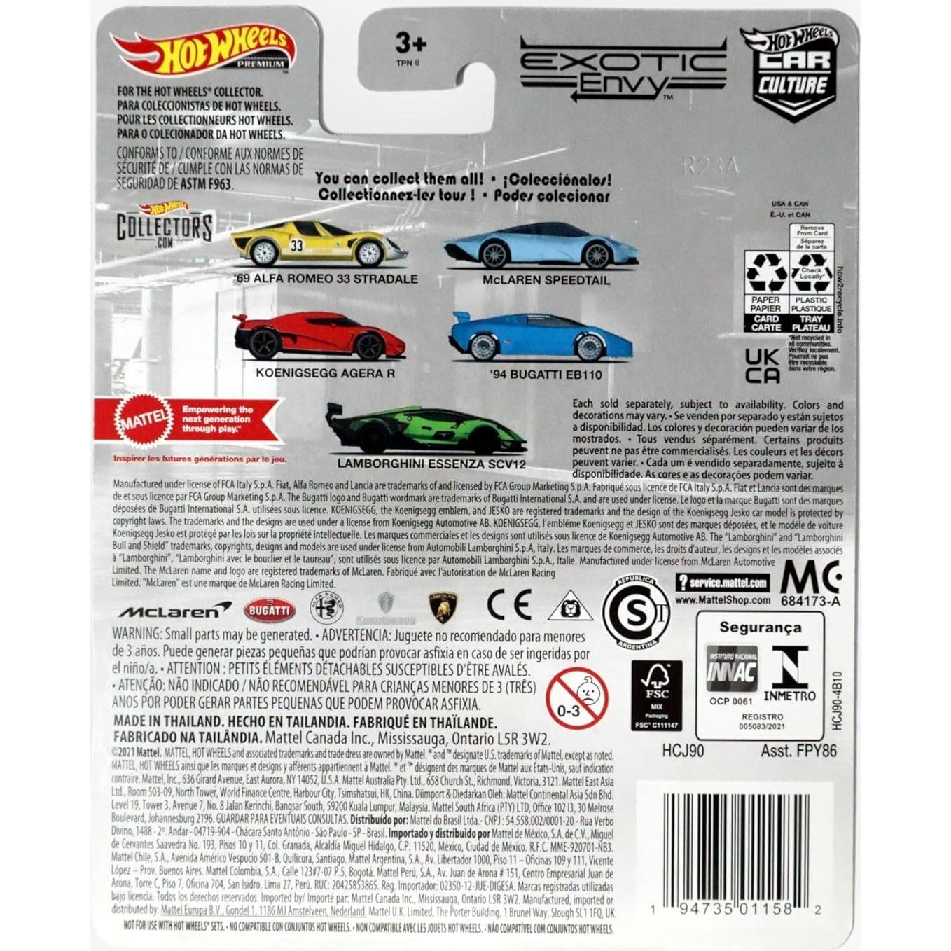 Hot Wheels Koenigsegg Agera R Rojo Coleccionable 1:64