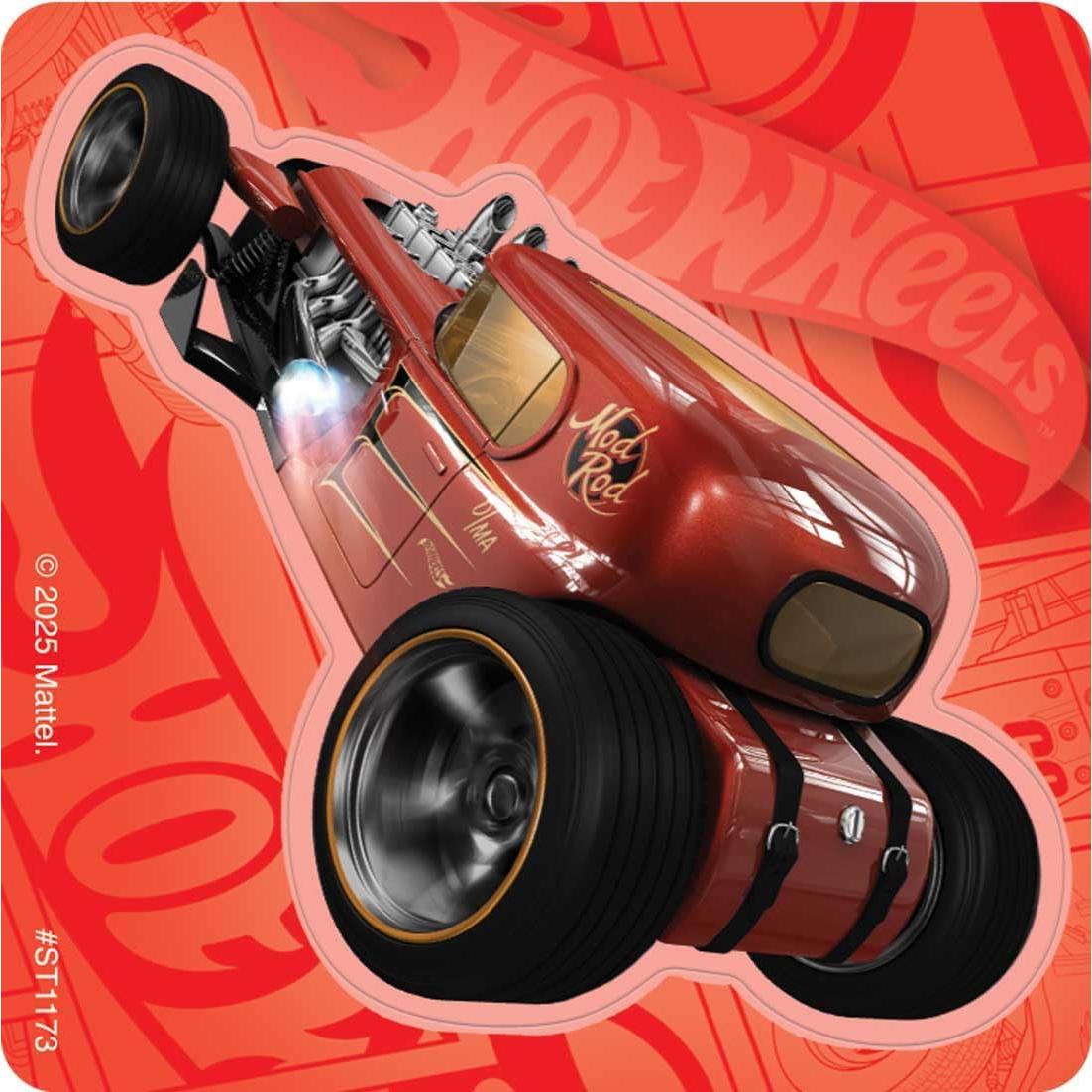 Pegatinas Hot Wheels Sonrisa - 100 Unidades - Hipoalergénicas