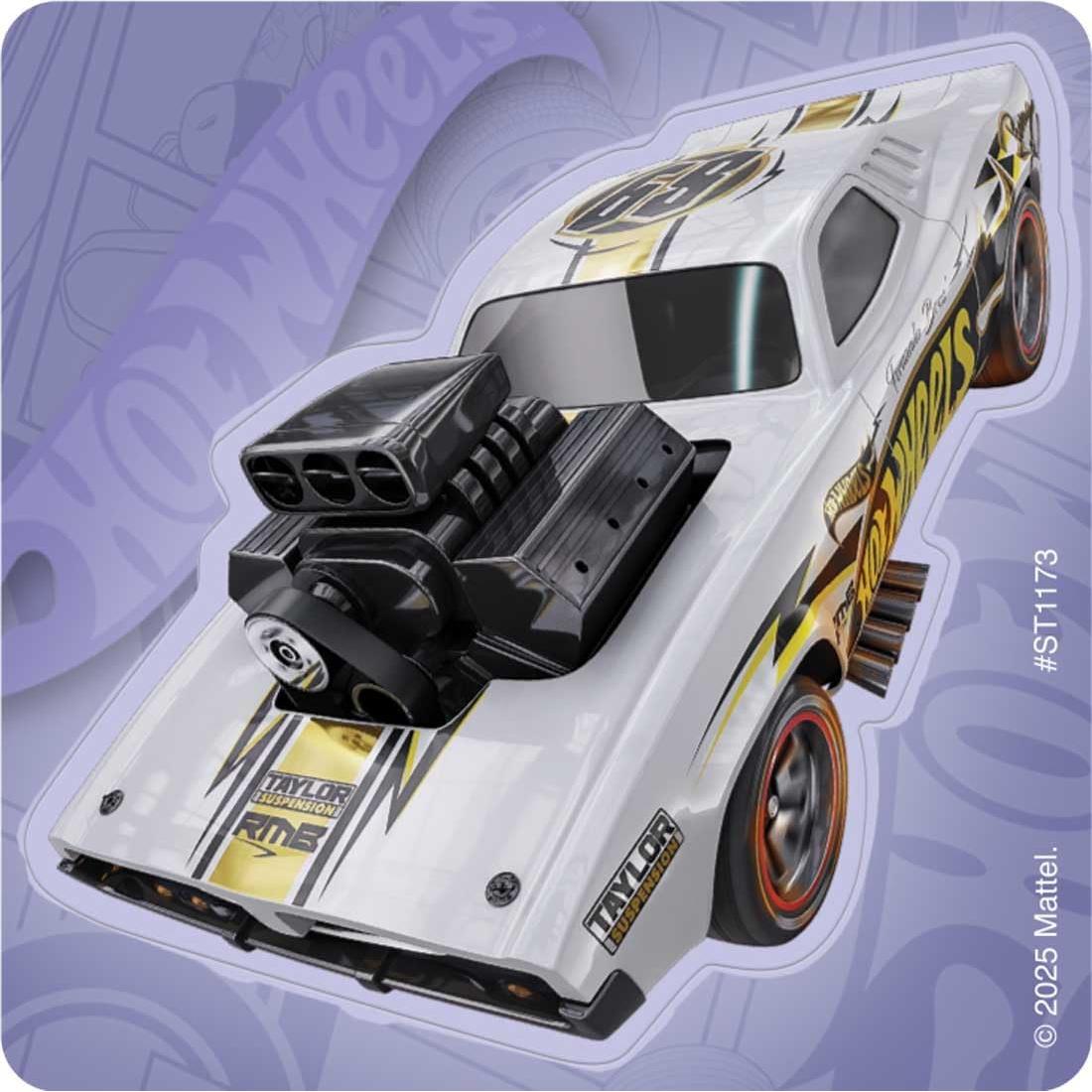 Pegatinas Hot Wheels Sonrisa - 100 Unidades - Hipoalergénicas