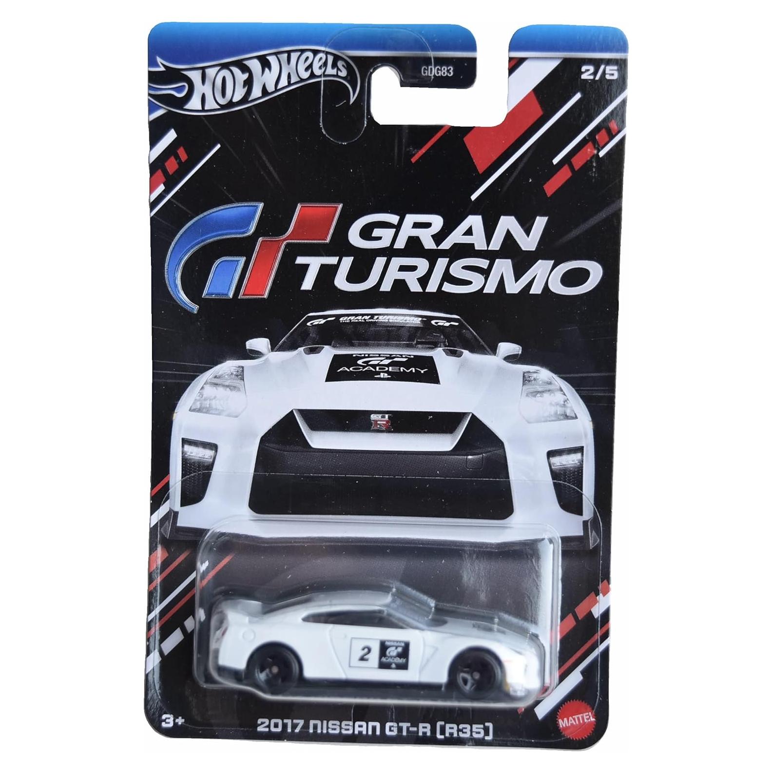 Auto a Escala Matchbox Nissan GT-R 2017 Blanco 7.6cm