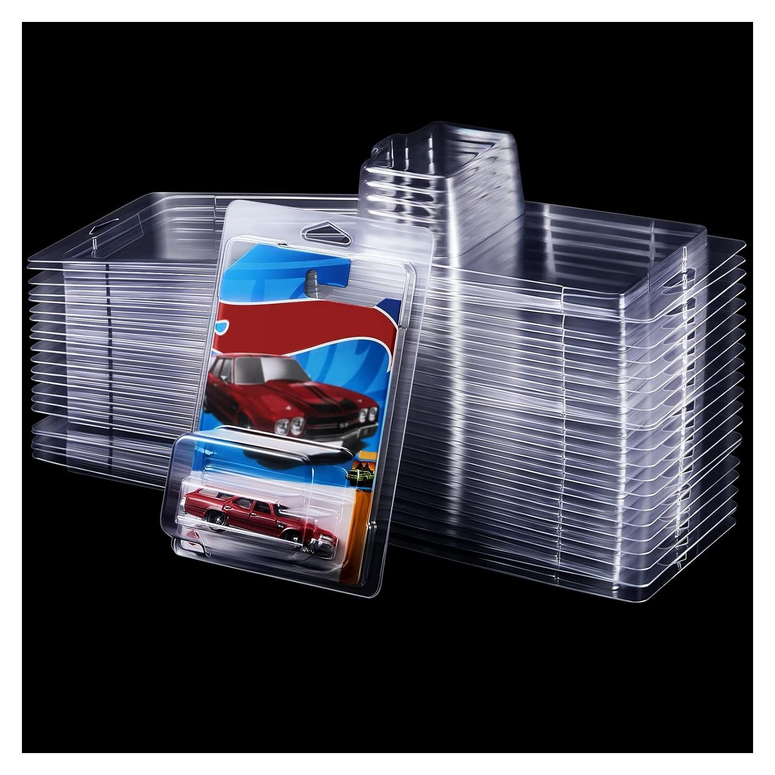 Funda Protectora Plástica Tatuo 24 Pcs para Hot Wheels 19x12.6 cm