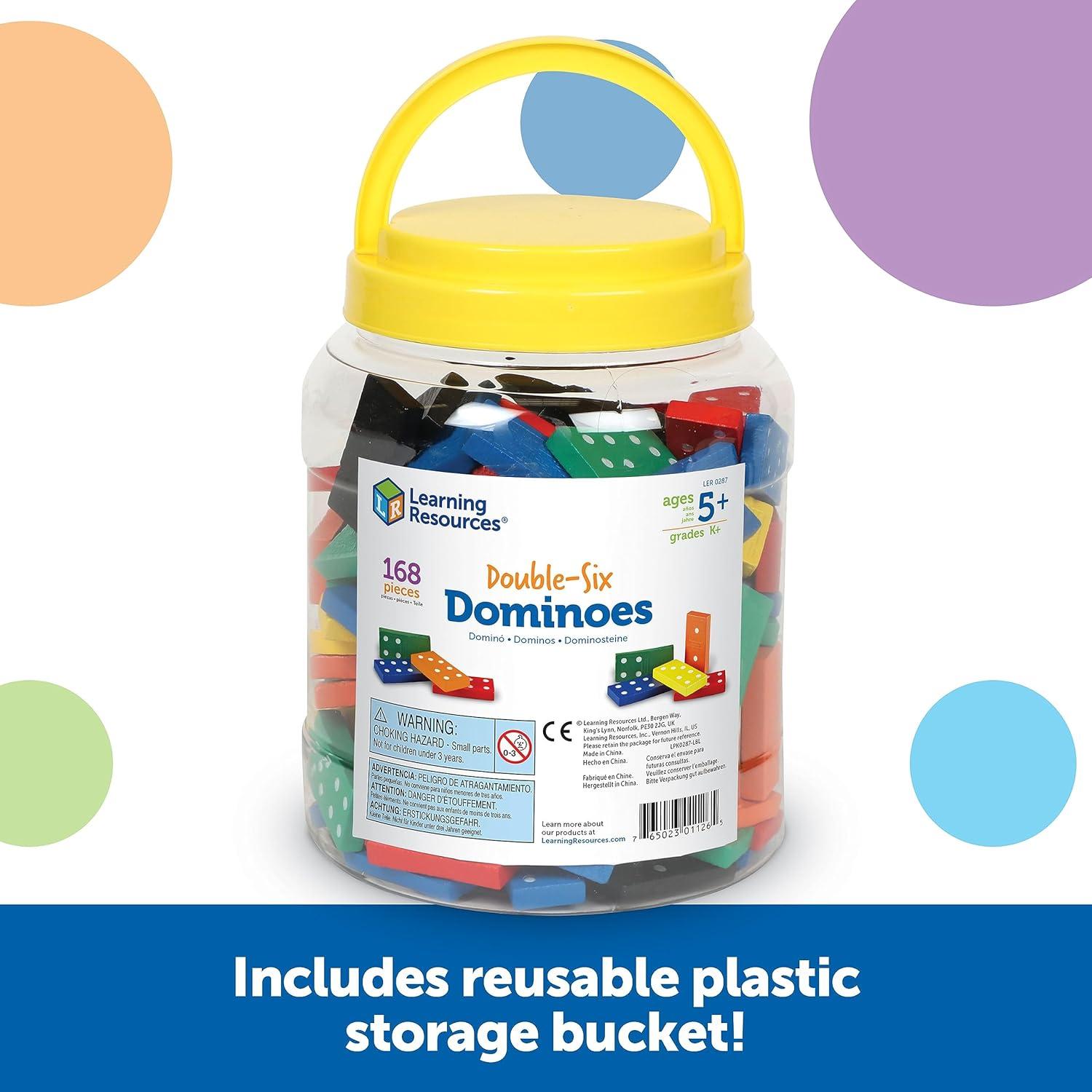 Dominó Doble Seis Learning Resources 168 Piezas Educativas