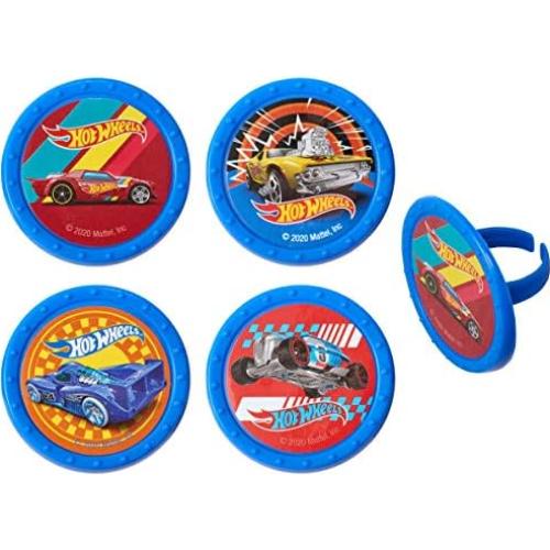 Contadores de Cupcakes DecoPac Hot Wheels - 24 Piezas
