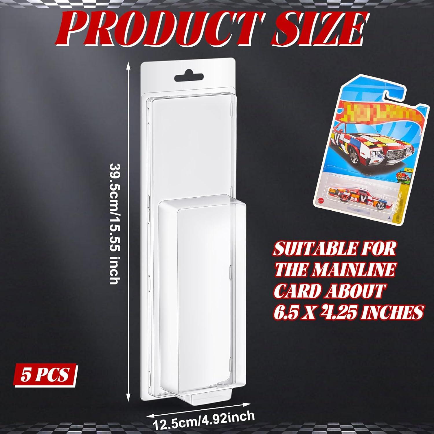 Estuches Protectores para Hot Wheels Wesiti - 5 Pcs, 39.5x12.5x6 cm