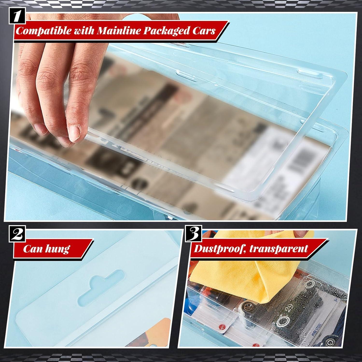 Estuches Protectores para Hot Wheels Wesiti - 5 Pcs, 39.5x12.5x6 cm