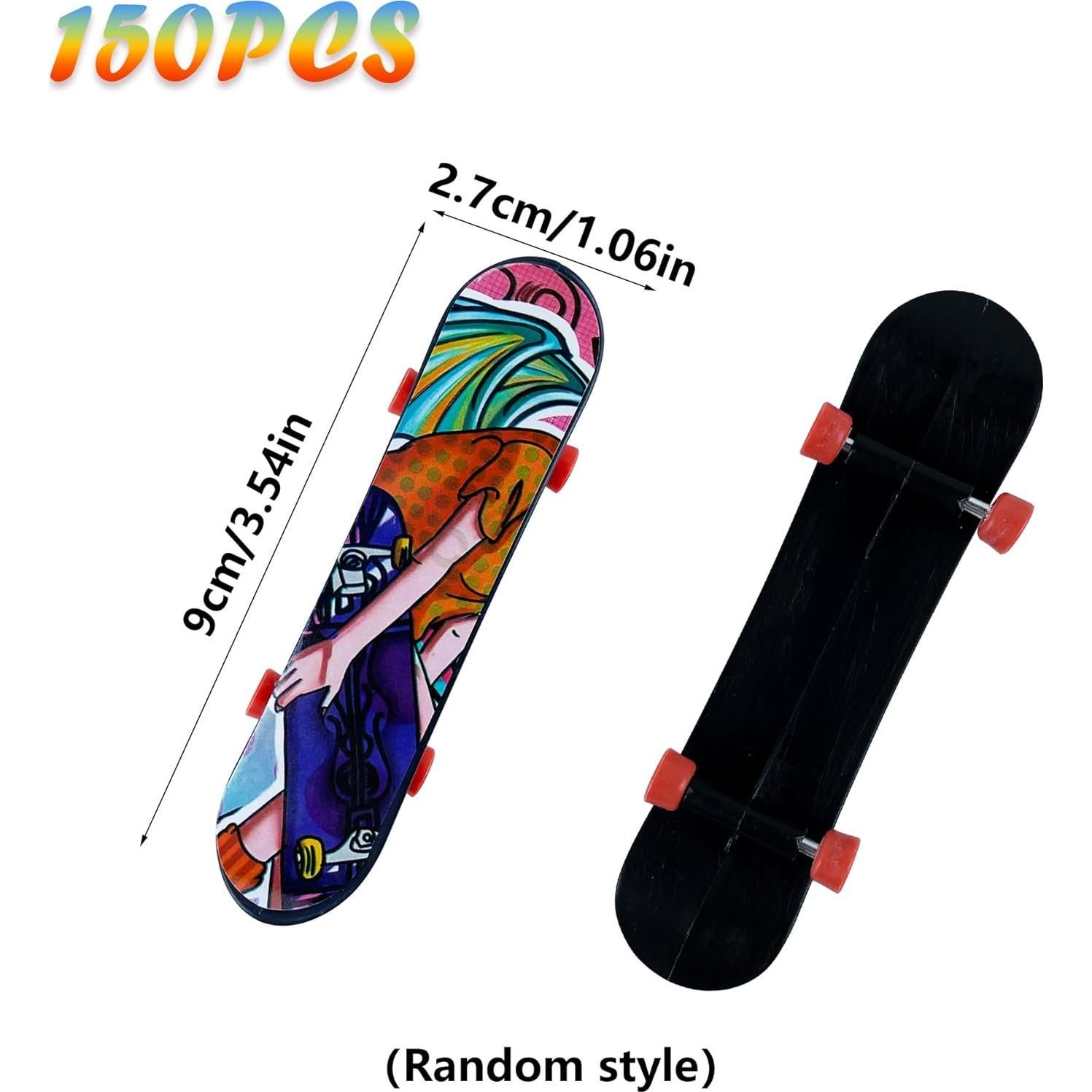 Mini Patinetas de Dedo XIPEGPA 150 Piezas Juguetes Coloridos