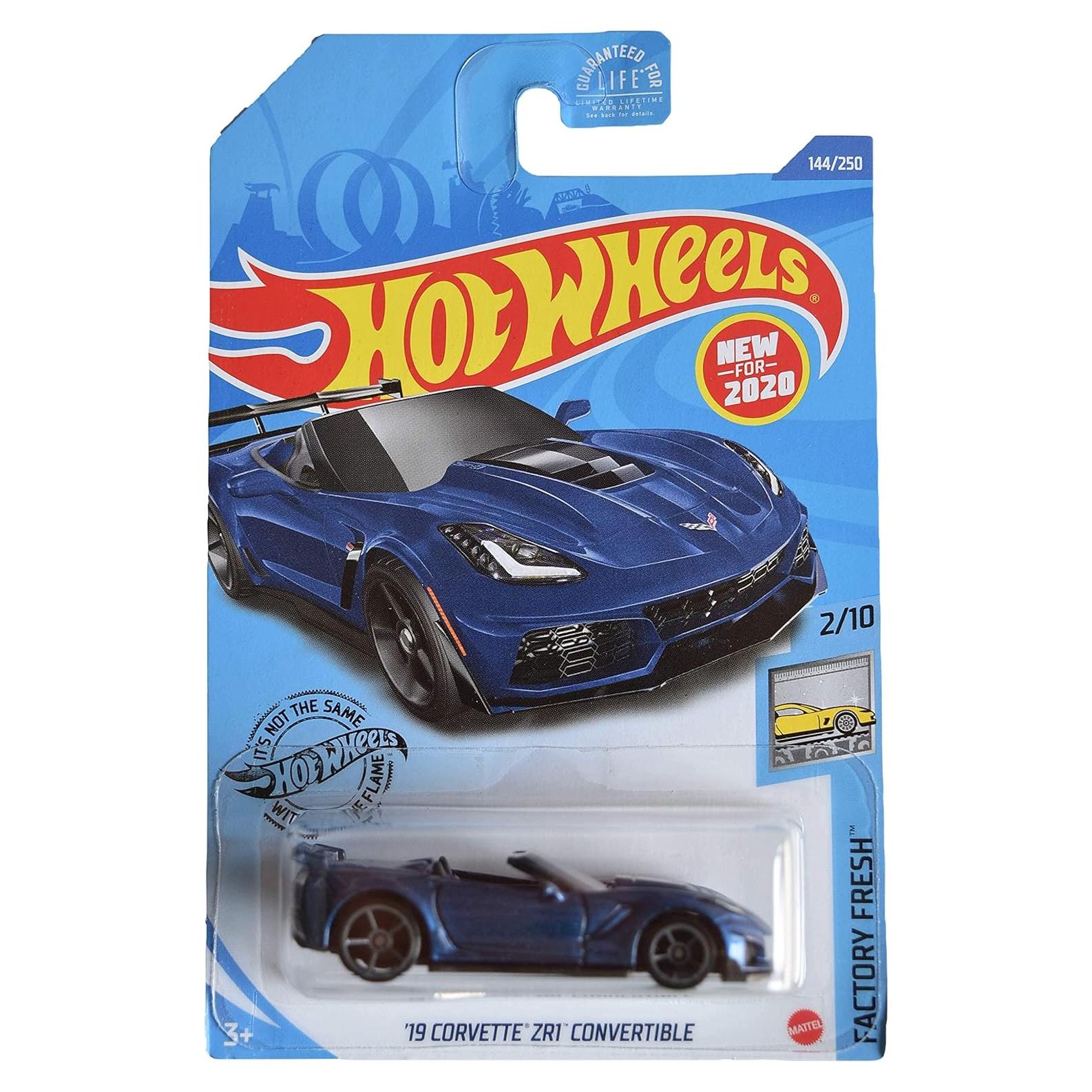 Hot Wheels Corvette ZR1 Convertible 1:64 Mattel Azul